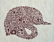 Tribal Baseball Helmet