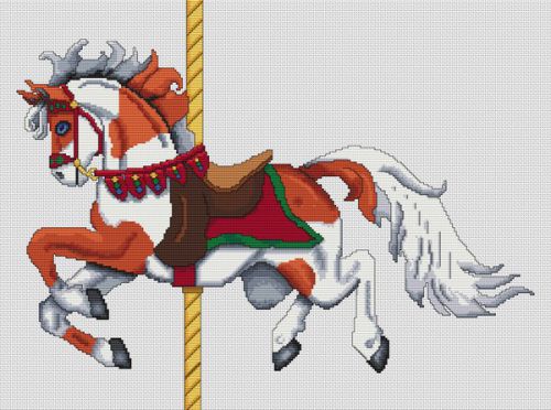 Sorrel Paint Carousel Horse PDF