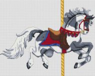 Grey Paint Carousel Horse PDF