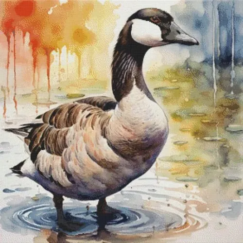 Watercolor Goose